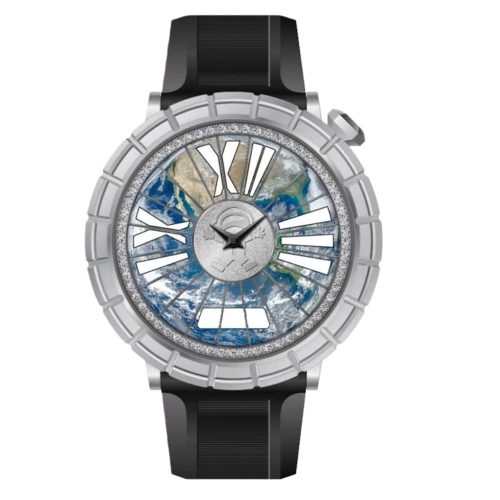 Stylish watch with Earth design