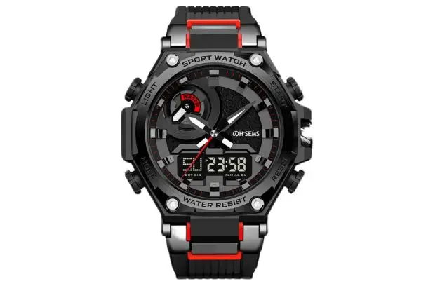 MH0008 Multi-function Waterproof analog digital watches for men