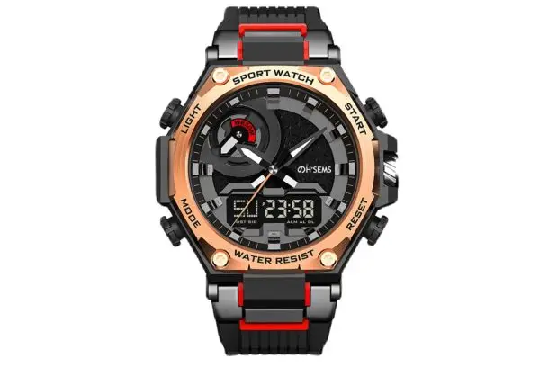 MH0008 Multi-function Waterproof analog digital watches for men