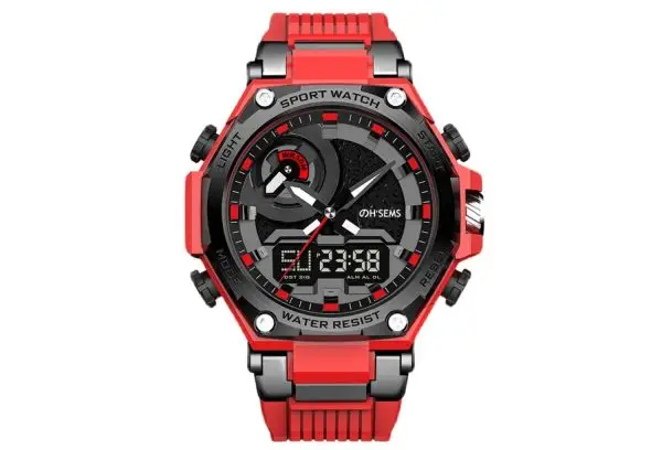 MH0008 Multi-function Waterproof analog digital watches for men